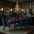 Nine Light Chandelier<br /><span style="color:#4AB0CE;">Entrega: 5-6 semanas en USA</span><br /><span style="color:#4AB0CE;font-size:60%;">PREGUNTE POR ENTREGA EN PANAMA</span><br />Collection: Barcelona<br />Finish: Brass Kisser