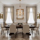 Nine Light Chandelier<br /><span style="color:#4AB0CE;">Entrega: 5-6 semanas en USA</span><br /><span style="color:#4AB0CE;font-size:60%;">PREGUNTE POR ENTREGA EN PANAMA</span><br />Collection: Barcelona<br />Finish: Brass Kisser