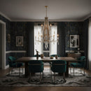 Varaluz - 270C12BK - 12 Light Chandelier - Barcelona - Brass Kisser