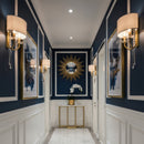 Two Light Wall Sconce<br /><span style="color:#4AB0CE;">Entrega: 7-8 semanas en USA</span><br /><span style="color:#4AB0CE;font-size:60%;">PREGUNTE POR ENTREGA EN PANAMA</span><br />Collection: Barcelona<br />Finish: Brass Kisser