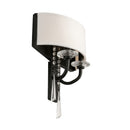 Two Light Wall Sconce<br /><span style="color:#4AB0CE;">Entrega: 4-5 semanas en USA</span><br /><span style="color:#4AB0CE;font-size:60%;">PREGUNTE POR ENTREGA EN PANAMA</span><br />Collection: Barcelona<br />Finish: Black