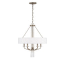 Six Light Pendant<br /><span style="color:#4AB0CE;">Entrega: 4-5 semanas en USA</span><br /><span style="color:#4AB0CE;font-size:60%;">PREGUNTE POR ENTREGA EN PANAMA</span><br />Collection: Barcelona<br />Finish: Transcend Silver