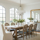 Six Light Pendant<br /><span style="color:#4AB0CE;">Entrega: 4-5 semanas en USA</span><br /><span style="color:#4AB0CE;font-size:60%;">PREGUNTE POR ENTREGA EN PANAMA</span><br />Collection: Barcelona<br />Finish: Transcend Silver