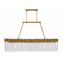 12 Light Linear Chandelier<br /><span style="color:#4AB0CE;">Entrega: 3-4 semanas en USA</span><br /><span style="color:#4AB0CE;font-size:60%;">PREGUNTE POR ENTREGA EN PANAMA</span><br />Collection: Matrix<br />Finish: Havana Gold