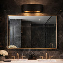 Two Light Bath<br /><span style="color:#4AB0CE;">Entrega: 7-8 semanas en USA</span><br /><span style="color:#4AB0CE;font-size:60%;">PREGUNTE POR ENTREGA EN PANAMA</span><br />Collection: Cannery<br />Finish: Dark Bronze / French Gold