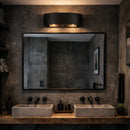 Two Light Bath<br /><span style="color:#4AB0CE;">Entrega: 7-8 semanas en USA</span><br /><span style="color:#4AB0CE;font-size:60%;">PREGUNTE POR ENTREGA EN PANAMA</span><br />Collection: Cannery<br />Finish: Dark Bronze / French Gold