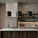 One Light Pendant<br /><span style="color:#4AB0CE;">Entrega: 7-8 semanas en USA</span><br /><span style="color:#4AB0CE;font-size:60%;">PREGUNTE POR ENTREGA EN PANAMA</span><br />Collection: Cannery<br />Finish: Dark Bronze / French Gold