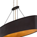 Five Light Linear Pendant<br /><span style="color:#4AB0CE;">Entrega: 4-10 dias en USA</span><br /><span style="color:#4AB0CE;font-size:60%;">PREGUNTE POR ENTREGA EN PANAMA</span><br />Collection: Cannery<br />Finish: Dark Bronze / French Gold