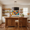 Six Light Pendant<br /><span style="color:#4AB0CE;">Entrega: 7-8 semanas en USA</span><br /><span style="color:#4AB0CE;font-size:60%;">PREGUNTE POR ENTREGA EN PANAMA</span><br />Collection: Cannery<br />Finish: Dark Bronze / French Gold