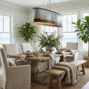 Seven Light Linear Pendant<br /><span style="color:#4AB0CE;">Entrega: 3-4 semanas en USA</span><br /><span style="color:#4AB0CE;font-size:60%;">PREGUNTE POR ENTREGA EN PANAMA</span><br />Collection: Cannery<br />Finish: Ombre Galvanized
