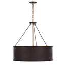 Five Light Pendant<br /><span style="color:#4AB0CE;">Entrega: 4-10 dias en USA</span><br /><span style="color:#4AB0CE;font-size:60%;">PREGUNTE POR ENTREGA EN PANAMA</span><br />Collection: Cannery<br />Finish: Dark Bronze / French Gold
