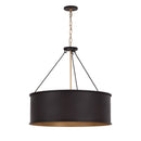 Five Light Pendant<br /><span style="color:#4AB0CE;">Entrega: 4-10 dias en USA</span><br /><span style="color:#4AB0CE;font-size:60%;">PREGUNTE POR ENTREGA EN PANAMA</span><br />Collection: Cannery<br />Finish: Dark Bronze / French Gold
