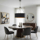Five Light Pendant<br /><span style="color:#4AB0CE;">Entrega: 4-10 dias en USA</span><br /><span style="color:#4AB0CE;font-size:60%;">PREGUNTE POR ENTREGA EN PANAMA</span><br />Collection: Cannery<br />Finish: Dark Bronze / French Gold
