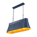 Four Light Linear Pendant<br /><span style="color:#4AB0CE;">Entrega: 5-6 semanas en USA</span><br /><span style="color:#4AB0CE;font-size:60%;">PREGUNTE POR ENTREGA EN PANAMA</span><br />Collection: Brasserie<br />Finish: French Blue/Heritage Bronze