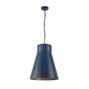 One Light Pendant<br /><span style="color:#4AB0CE;">Entrega: 5-6 semanas en USA</span><br /><span style="color:#4AB0CE;font-size:60%;">PREGUNTE POR ENTREGA EN PANAMA</span><br />Collection: Brasserie<br />Finish: French Blue/Heritage Bronze