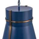 One Light Pendant<br /><span style="color:#4AB0CE;">Entrega: 5-6 semanas en USA</span><br /><span style="color:#4AB0CE;font-size:60%;">PREGUNTE POR ENTREGA EN PANAMA</span><br />Collection: Brasserie<br />Finish: French Blue/Heritage Bronze