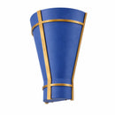 One Light Wall Sconce<br /><span style="color:#4AB0CE;">Entrega: 5-6 semanas en USA</span><br /><span style="color:#4AB0CE;font-size:60%;">PREGUNTE POR ENTREGA EN PANAMA</span><br />Collection: Brasserie<br />Finish: French Blue/Heritage Bronze