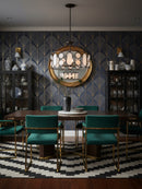 Six Light Pendant<br /><span style="color:#4AB0CE;">Entrega: 4-10 dias en USA</span><br /><span style="color:#4AB0CE;font-size:60%;">PREGUNTE POR ENTREGA EN PANAMA</span><br />Collection: Oval Office<br />Finish: Ironclad