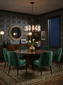 Six Light Pendant<br /><span style="color:#4AB0CE;">Entrega: 4-10 dias en USA</span><br /><span style="color:#4AB0CE;font-size:60%;">PREGUNTE POR ENTREGA EN PANAMA</span><br />Collection: Oval Office<br />Finish: Ironclad