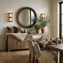 Two Light Wall Sconce<br /><span style="color:#4AB0CE;">Entrega: 4-10 dias en USA</span><br /><span style="color:#4AB0CE;font-size:60%;">PREGUNTE POR ENTREGA EN PANAMA</span><br />Collection: Oval Office<br />Finish: Ironclad