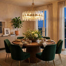 Eight Light Pendant<br /><span style="color:#4AB0CE;">Entrega: 4-10 dias en USA</span><br /><span style="color:#4AB0CE;font-size:60%;">PREGUNTE POR ENTREGA EN PANAMA</span><br />Collection: Aurora<br />Finish: Havana Gold