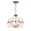 Four Light Semi-Flush Mount<br /><span style="color:#4AB0CE;">Entrega: 14-15 semanas en USA</span><br /><span style="color:#4AB0CE;font-size:60%;">PREGUNTE POR ENTREGA EN PANAMA</span><br />Collection: Aurora<br />Finish: Havana Gold