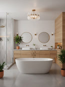Four Light Semi-Flush Mount<br /><span style="color:#4AB0CE;">Entrega: 14-15 semanas en USA</span><br /><span style="color:#4AB0CE;font-size:60%;">PREGUNTE POR ENTREGA EN PANAMA</span><br />Collection: Aurora<br />Finish: Havana Gold