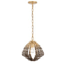 One Light Pendant<br /><span style="color:#4AB0CE;">Entrega: 5-6 semanas en USA</span><br /><span style="color:#4AB0CE;font-size:60%;">PREGUNTE POR ENTREGA EN PANAMA</span><br />Collection: Construct<br />Finish: Dark Bronze / French Gold