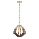 One Light Pendant<br /><span style="color:#4AB0CE;">Entrega: 5-6 semanas en USA</span><br /><span style="color:#4AB0CE;font-size:60%;">PREGUNTE POR ENTREGA EN PANAMA</span><br />Collection: Construct<br />Finish: Dark Bronze / French Gold