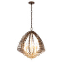 Six Light Pendant<br /><span style="color:#4AB0CE;">Entrega: 3-4 semanas en USA</span><br /><span style="color:#4AB0CE;font-size:60%;">PREGUNTE POR ENTREGA EN PANAMA</span><br />Collection: Construct<br />Finish: Dark Bronze / French Gold
