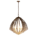 Eight Light Pendant<br /><span style="color:#4AB0CE;">Entrega: 5-6 semanas en USA</span><br /><span style="color:#4AB0CE;font-size:60%;">PREGUNTE POR ENTREGA EN PANAMA</span><br />Collection: Construct<br />Finish: Dark Bronze / French Gold