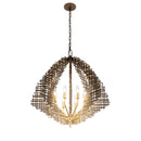 Eight Light Pendant<br /><span style="color:#4AB0CE;">Entrega: 5-6 semanas en USA</span><br /><span style="color:#4AB0CE;font-size:60%;">PREGUNTE POR ENTREGA EN PANAMA</span><br />Collection: Construct<br />Finish: Dark Bronze / French Gold