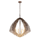 Eight Light Pendant<br /><span style="color:#4AB0CE;">Entrega: 5-6 semanas en USA</span><br /><span style="color:#4AB0CE;font-size:60%;">PREGUNTE POR ENTREGA EN PANAMA</span><br />Collection: Construct<br />Finish: Dark Bronze / French Gold