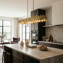 Six Light Pendant<br /><span style="color:#4AB0CE;">Entrega: 3-4 semanas en USA</span><br /><span style="color:#4AB0CE;font-size:60%;">PREGUNTE POR ENTREGA EN PANAMA</span><br />Collection: Petal Reign<br />Finish: Brass Kisser