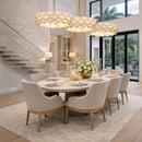 Varaluz - 561C08FG - Eight Light Pendant - High Tide - French Gold