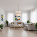 11 Light Pendant<br /><span style="color:#4AB0CE;">Entrega: 3-4 semanas en USA</span><br /><span style="color:#4AB0CE;font-size:60%;">PREGUNTE POR ENTREGA EN PANAMA</span><br />Collection: High Tide<br />Finish: French Gold