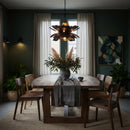 13 Light Pendant<br /><span style="color:#4AB0CE;">Entrega: 3-4 semanas en USA</span><br /><span style="color:#4AB0CE;font-size:60%;">PREGUNTE POR ENTREGA EN PANAMA</span><br />Collection: Botanic Panic<br />Finish: Dark Bronze / French Gold