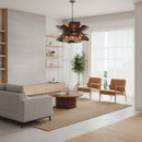 13 Light Pendant<br /><span style="color:#4AB0CE;">Entrega: 3-4 semanas en USA</span><br /><span style="color:#4AB0CE;font-size:60%;">PREGUNTE POR ENTREGA EN PANAMA</span><br />Collection: Botanic Panic<br />Finish: Dark Bronze / French Gold