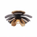 One Light Wall or Flush Mount<br /><span style="color:#4AB0CE;">Entrega: 3-4 semanas en USA</span><br /><span style="color:#4AB0CE;font-size:60%;">PREGUNTE POR ENTREGA EN PANAMA</span><br />Collection: Botanic Panic<br />Finish: Dark Bronze / French Gold
