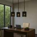 Varaluz - 569M01BL - One Light Pendant - Urchin - Black