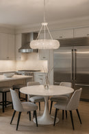 Varaluz - 569P06WH - Six Light Pendant - Urchin - White