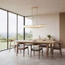 Varaluz - 572N08BK - Eight Light Pendant - Drama Club - Brass Kisser