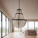 12 Light Pendant<br /><span style="color:#4AB0CE;">Entrega: 5-6 semanas en USA</span><br /><span style="color:#4AB0CE;font-size:60%;">PREGUNTE POR ENTREGA EN PANAMA</span><br />Collection: Crystal Baller<br />Finish: Heritage Black
