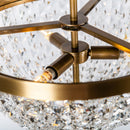 Three Light Semi-Flush Mount<br /><span style="color:#4AB0CE;">Entrega: 5-6 semanas en USA</span><br /><span style="color:#4AB0CE;font-size:60%;">PREGUNTE POR ENTREGA EN PANAMA</span><br />Collection: Crystal Baller<br />Finish: Antique Bronze