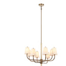 Eight Light Chandelier<br /><span style="color:#4AB0CE;">Entrega: 3-4 semanas en USA</span><br /><span style="color:#4AB0CE;font-size:60%;">PREGUNTE POR ENTREGA EN PANAMA</span><br />Collection: Rockford<br />Finish: Brontourage/Travartine