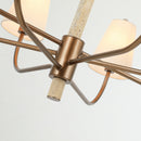 Eight Light Chandelier<br /><span style="color:#4AB0CE;">Entrega: 3-4 semanas en USA</span><br /><span style="color:#4AB0CE;font-size:60%;">PREGUNTE POR ENTREGA EN PANAMA</span><br />Collection: Rockford<br />Finish: Brontourage/Travartine