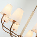 Eight Light Chandelier<br /><span style="color:#4AB0CE;">Entrega: 3-4 semanas en USA</span><br /><span style="color:#4AB0CE;font-size:60%;">PREGUNTE POR ENTREGA EN PANAMA</span><br />Collection: Rockford<br />Finish: Brontourage/Travartine