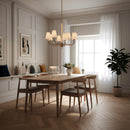 Eight Light Chandelier<br /><span style="color:#4AB0CE;">Entrega: 3-4 semanas en USA</span><br /><span style="color:#4AB0CE;font-size:60%;">PREGUNTE POR ENTREGA EN PANAMA</span><br />Collection: Rockford<br />Finish: Brontourage/Travartine