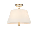 Three Light Semi-Flush Mount<br /><span style="color:#4AB0CE;">Entrega: 3-4 semanas en USA</span><br /><span style="color:#4AB0CE;font-size:60%;">PREGUNTE POR ENTREGA EN PANAMA</span><br />Collection: Rockford<br />Finish: Brontourage/Travartine