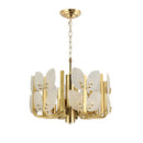 Six Light Chandelier<br /><span style="color:#4AB0CE;">Entrega: 1-2 semanas en USA</span><br /><span style="color:#4AB0CE;font-size:60%;">PREGUNTE POR ENTREGA EN PANAMA</span><br />Collection: Brass Tax<br />Finish: Satin Brass
